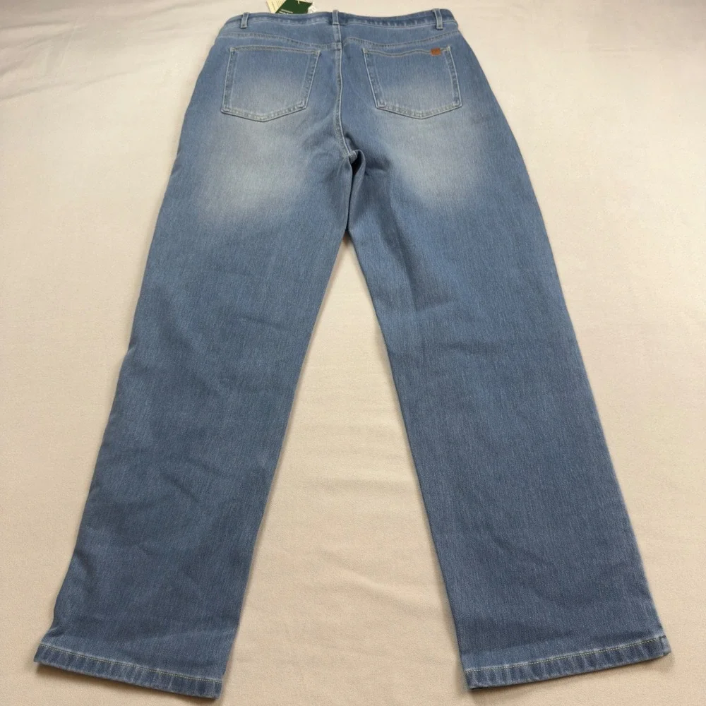 HALARA Women's Straight Leg Jeans in Medium Blue - Picture 9 of 10